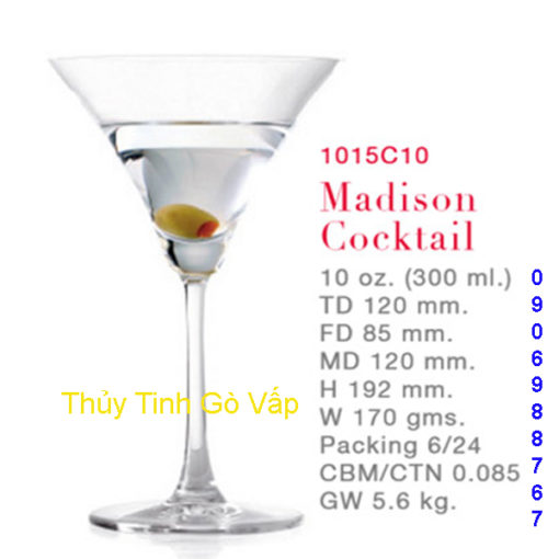 Ly Ocean Madison Cocktail 285ml (Hộp 6 cái)
