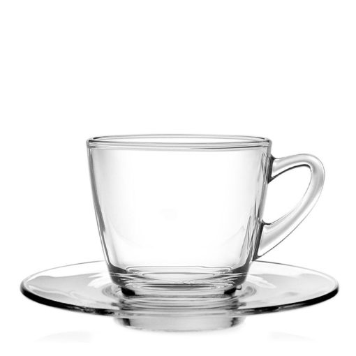 Bộ tách Ocean Caffe Kenya Cup 245ml OCEG-P01641 (Kèm đĩa) có quai phù hợp với các loại đồ uống như capuccino, espresso, latte hay các thức uống nóng khác