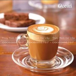 Bộ Tách Cafe Ocean Capuccino 195ml OCEG-P02441 (Kèm đĩa) có quai phù hợp với các loại đồ uống như capuccino, espresso, latte hay các thức uống nóng khác