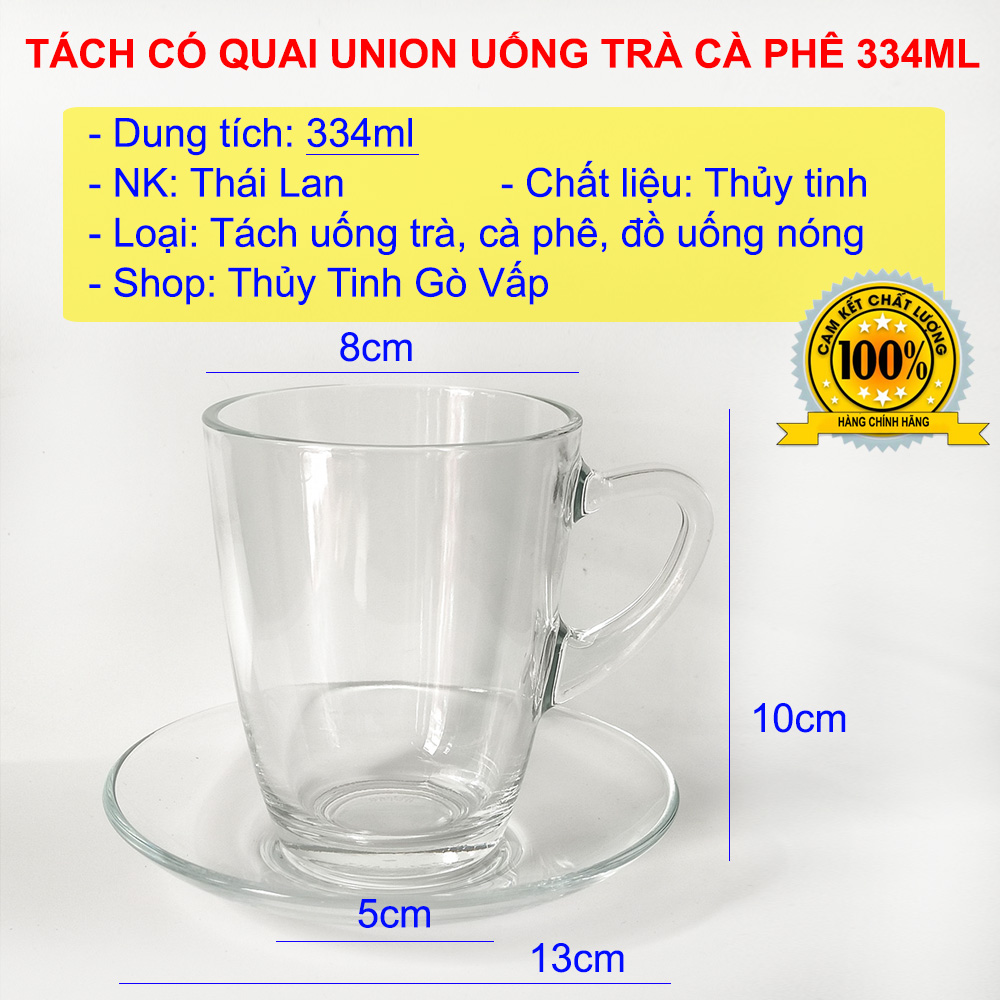 Bộ tách đĩa Caffe Union 334ml UNIG-343-325 từ Thái Lan được sử dụng cho nhiều mục đích khác nhau như: Tách uống capuchino, latte, các loại đồ uống nóng...