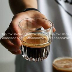 Ly thủy tinh Everest Rock 142ml Hongli 1505 thiết kế dầy, thân khía, phù hợp uống các loại cà phê, trà, hoặc các loại rượu whisky, cocktail...