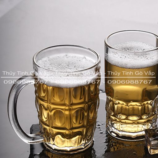 Ly thủy tinh uống bia có quai 395ml Union 316, cốc nhập khẩu Thái Lan là kiểu ly truyền thống phù hợp làm ly uống bia, trà đào, uống đồ uống nóng...