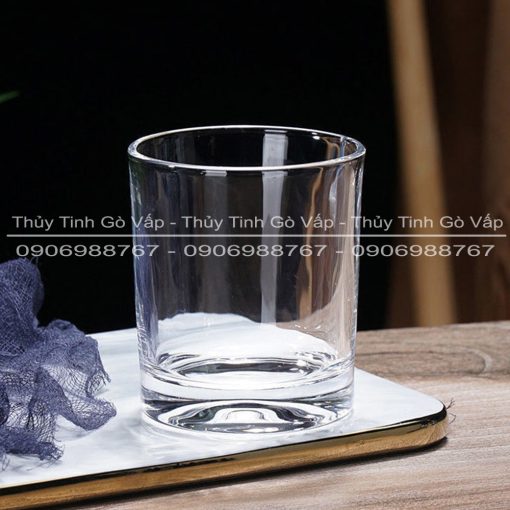 Ly thủy tinh uống trà đá tròn 220ml Deli 73085 thiế kế trụ tròn, dầy phù hợp làm ly uống cà phê, ly trà đá hoặc ly uống nước trong gia đình